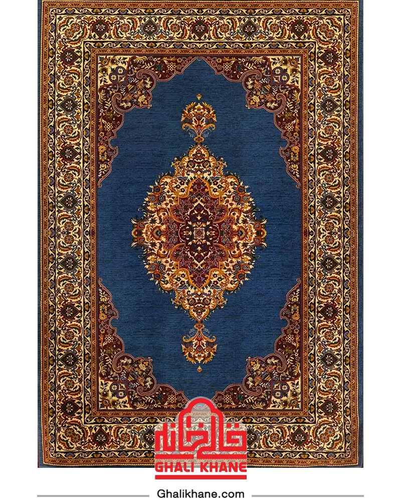 فرش سینراد 700 شانه کد 7028 آبی